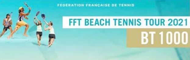 Les 16 tournois de Beach tennis du FFT Beach tennis tour 2021