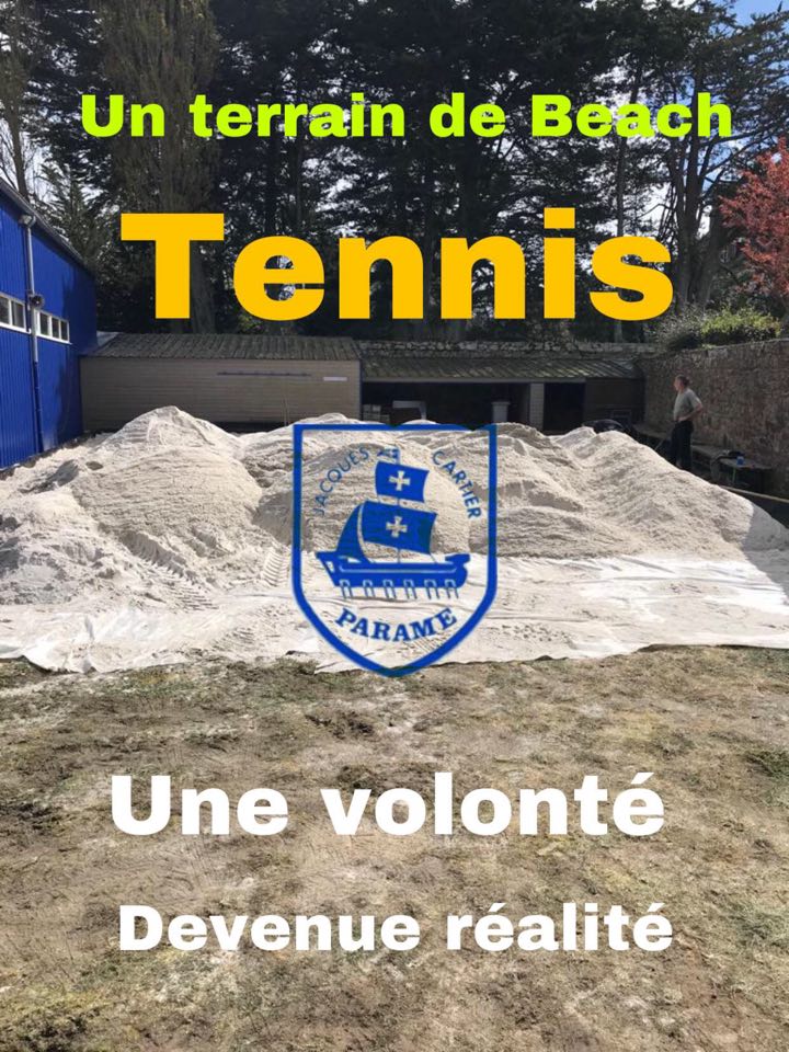 Un court de Beach tennis à St MALO. TC Jacques CARTIER