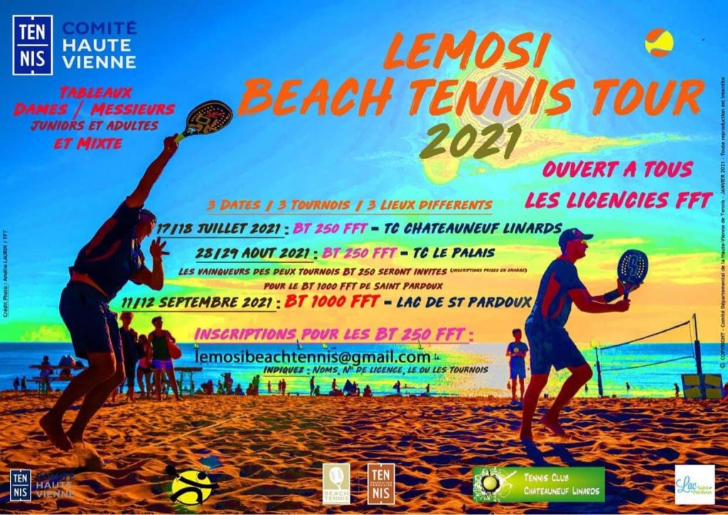 Tournoi de Beach tennis Lac de St Pardoux 