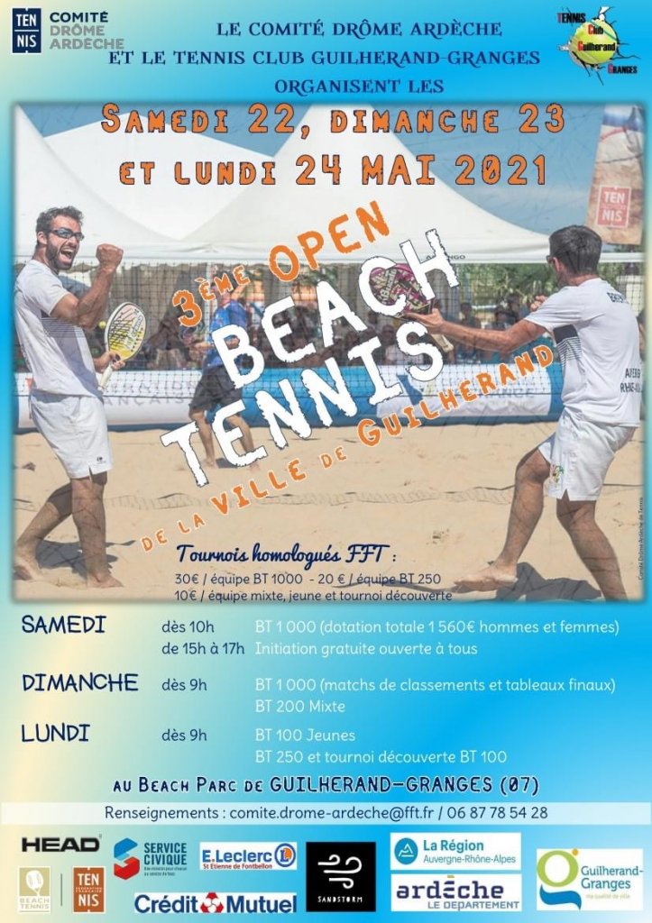 Tournoi de Beach tennis Guilherand-granges 23/23mai