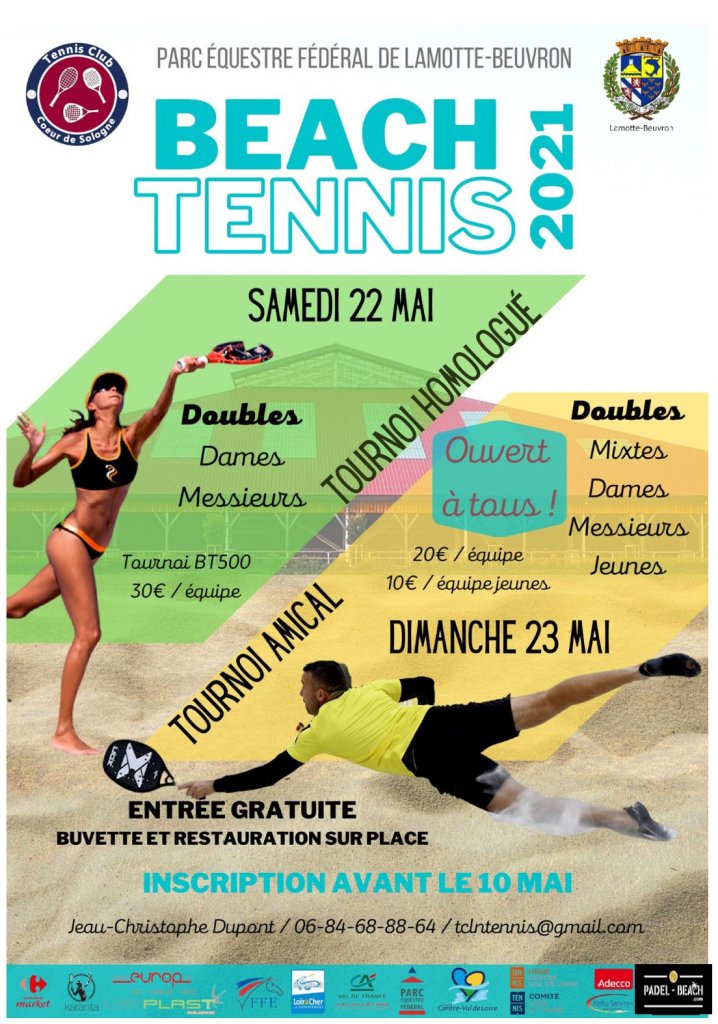Tournoi de BEACH TENNIS PARC EQUESTRE FEDERAL DE LAMOTTE BEUVRON 2021