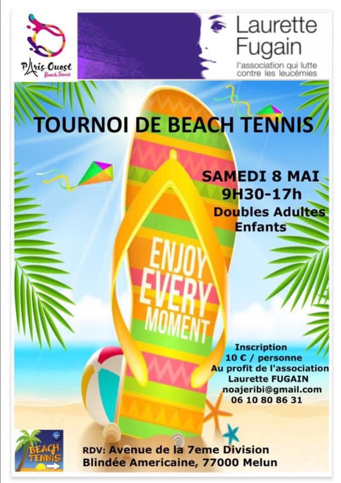Tournoi de Beach tennis samedi 8 mai Melun Tc