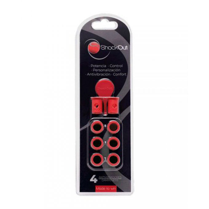 Anti vibrateurs Padel SHOCKOUT rouge