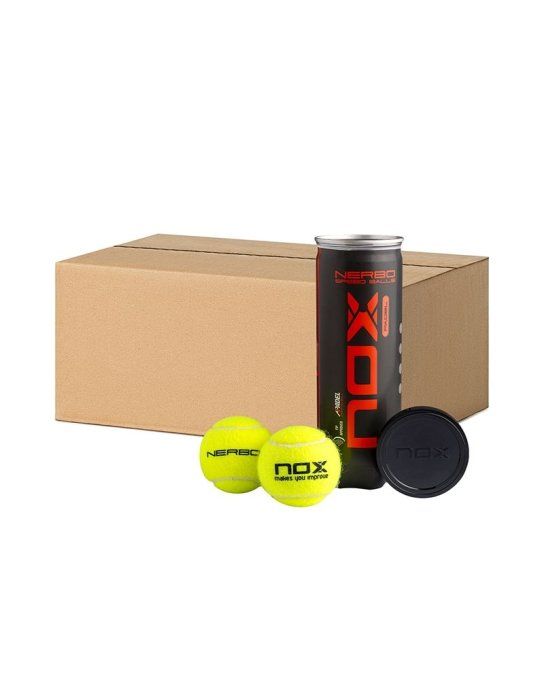 Carton de 24 tubes de 3 balles de Padel NOX NERBO