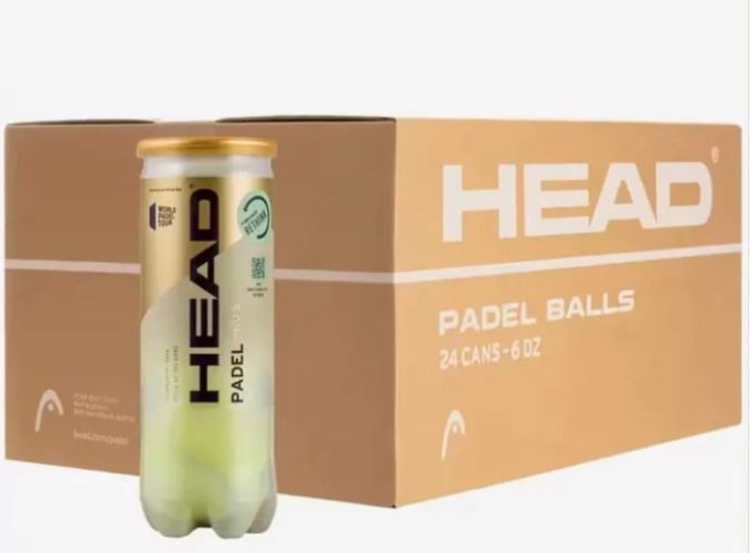 Carton de 24 tubes de 3 balles de Padel HEAD PRO +
