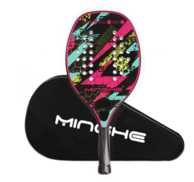 Raquette de BEACH TENNIS MINGHE FLASH PINK 2022