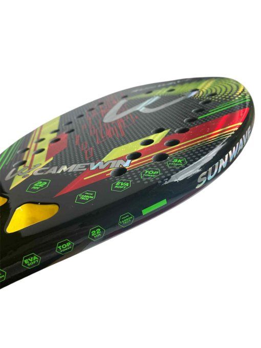 Raquette de BEACH TENNIS CAMEWIN SUNWAVE YELLOW