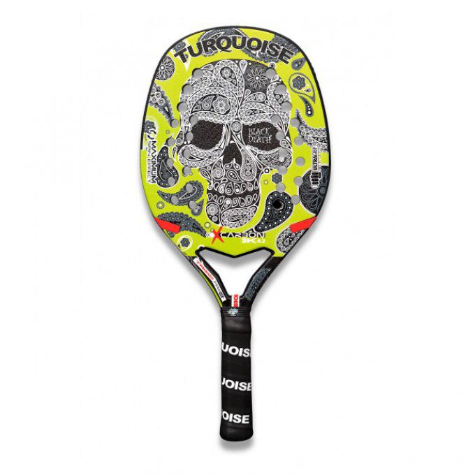Raquette de Beach Tennis TURQUOISE BLACK DEATH GREEN