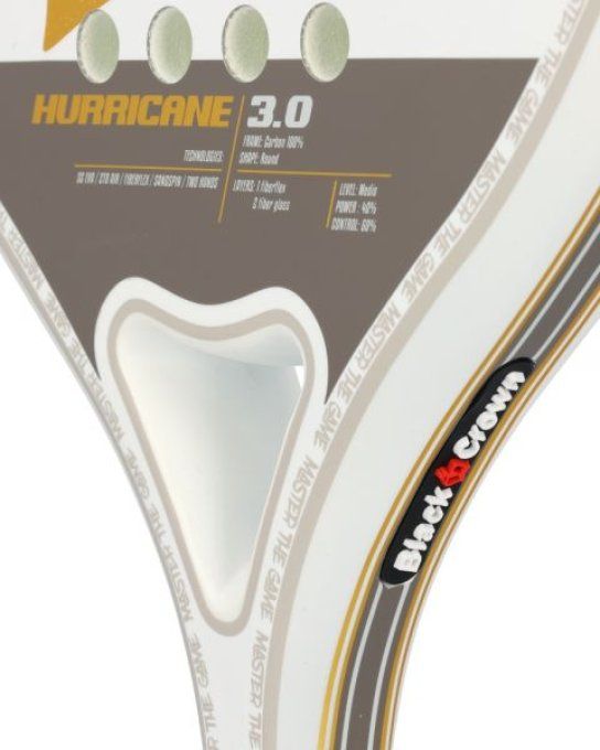 Raquette de Padel BLACK CROWN HURRICANE 3.0