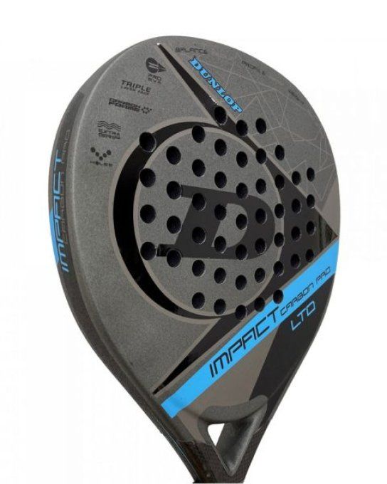Raquette de PADEL DUNLOP IMPACT CARBON PRO LTD