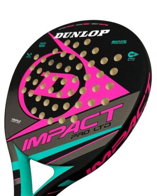 Raquette de PADEL DUNLOP IMPACT PINK