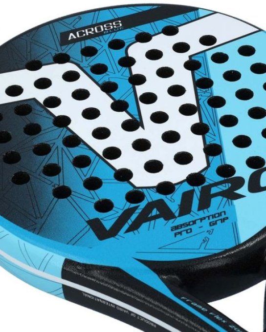 Raquette de PADEL VAIRO ACROSS BLUE SAND FINISH
