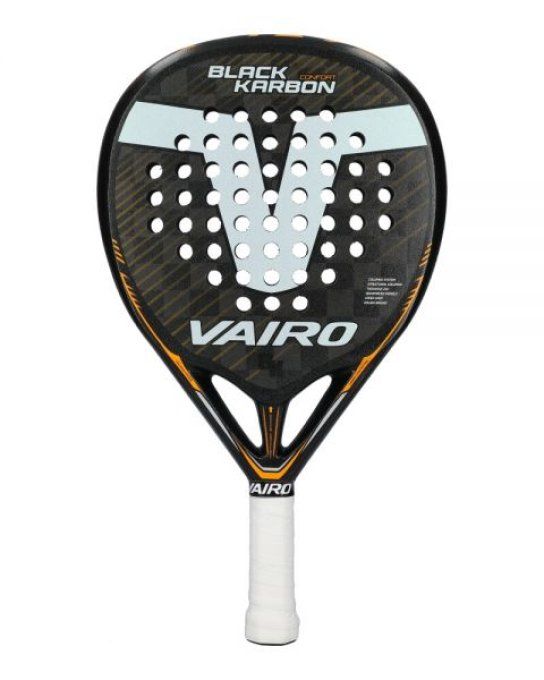 Raquette de PADEL VAIRO BLACK CARBON CONFORT