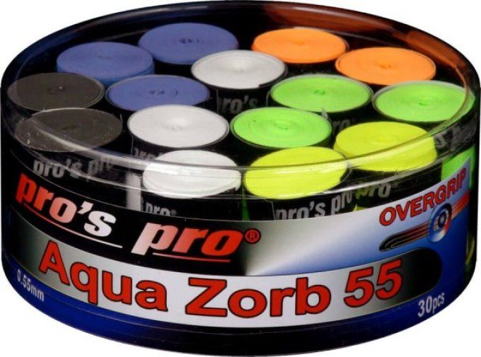 Boîte de SURGRIPS PRO'S PRO AQUA ZORB x 30 MULTICOLORS 