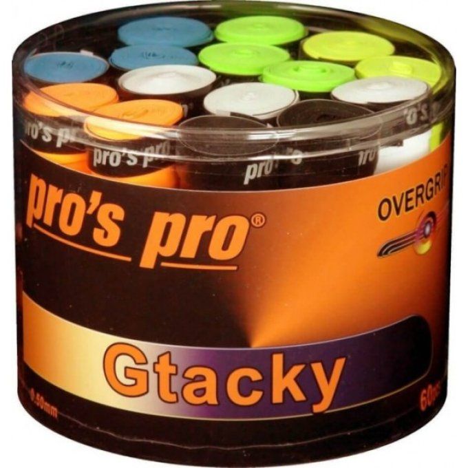 Boîte de SURGRIPS PRO'S PRO Gtacky x 60 MULTICOLORS