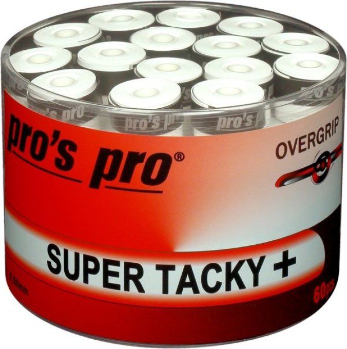 Boîte de SURGRIPS PRO'S PRO SUPER TACKY + x 60 Blanc