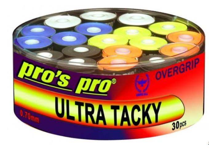 Boîte de SURGRIPS PRO'S PRO ULTRA TACKY x 30 MULTICOLORS  